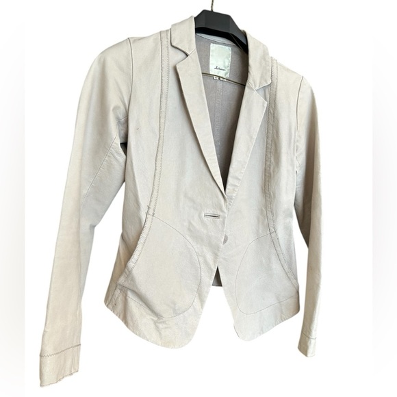 Elevenses (Anthropologie) XS leather blazer in good used condition - Picture 1 of 12